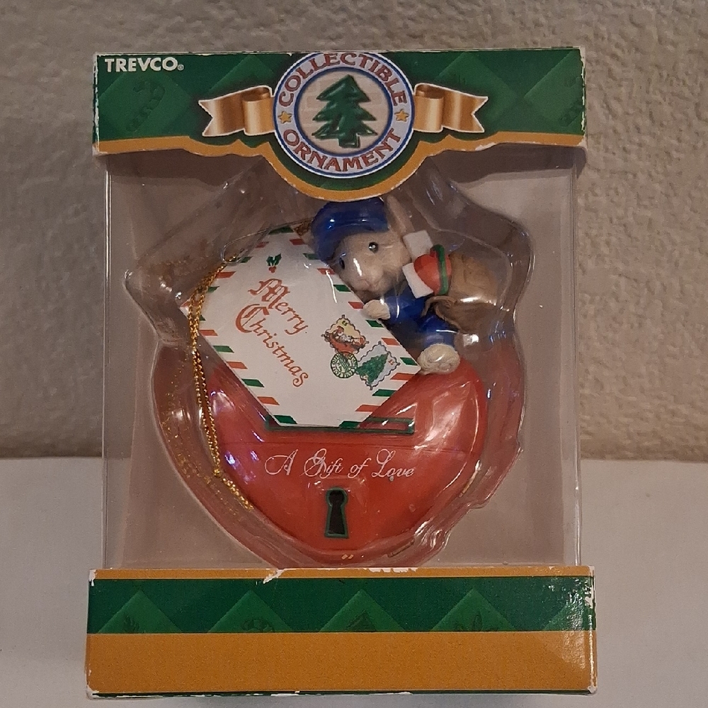 Trevco Collectible Ornament - Blue and Red